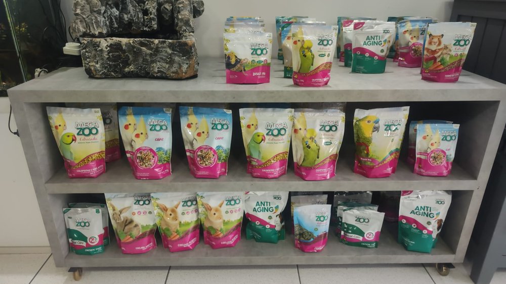 Produtos de alimentação para pets exóticos