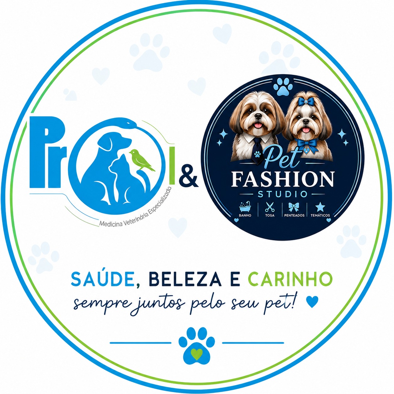 Logo da Pet Fashion Studio Betim — banho, tosa, penteados e cortes temáticos